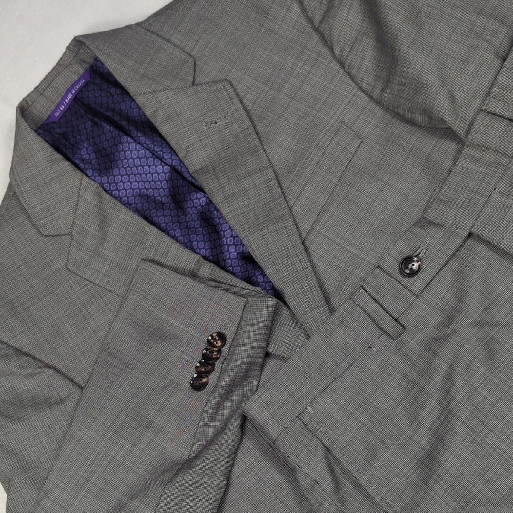 Ted Baker London Endurance Jay CT Wool Mens 2 Piece Suit Gray Size 38R 31 Pants